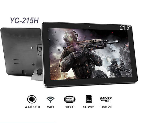 UHD 21.5 นิ้ว 4K LCD Advertising จอแสดงผลป้ายดิจิตอลสำหรับร้านค้า