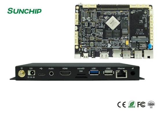 EDP ​​LVDS Industrial IoT Box BT4.0 เครื่องเล่นสื่อป้ายดิจิตอล 8k 4K UHD