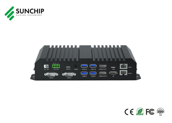 Rockchip RK3588 HD Multimedia Box Octa-Core 8K Double HD Dual Ethernet Edge Computing การใช้งานเทอร์มินัล AI