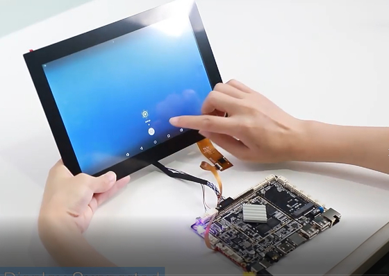 จอแสดงผล LCD ความละเอียดสูงยืนฟรีประหยัดพลังงานมุมมองกว้าง
