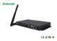 กล่องโลหะสีดำ Digital Signage Media Player รองรับเอาต์พุต HD WIFI BT Ethernet 4G